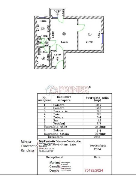 Berceni - Piata Sudului - Fantana Florilor - 2 camere